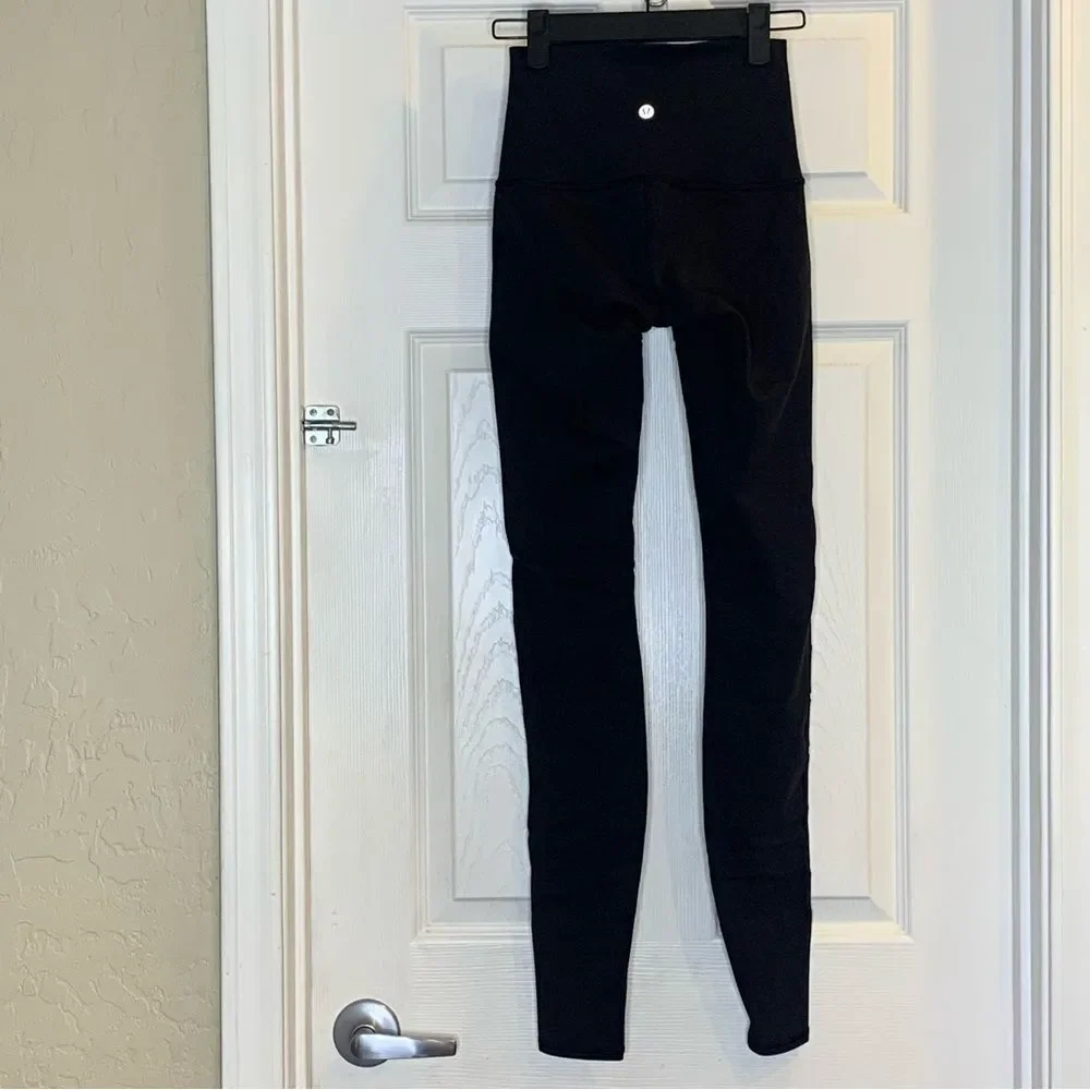 Lululemon Wunder Under High-Rise Tight *Mix & Mesh 31” Black Size 2